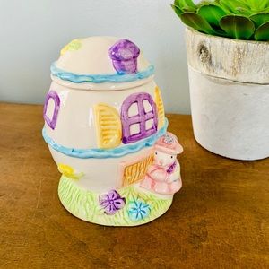 Vintage Ceramic Easter Eggs Candy Dish